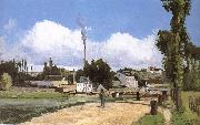 Riparian scenery on Camille Pissarro
